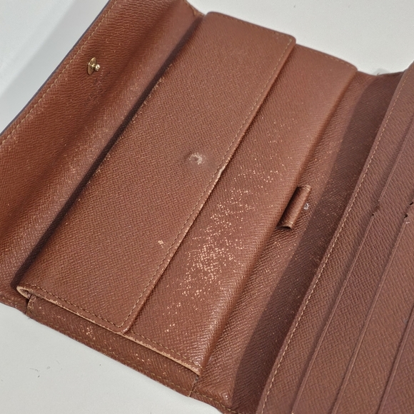 Louise Vuitton Vintage 2001 Brown Monogram Canvas Porte Tresor Long Wallet - Picture 5 of 16